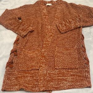 SO Women's Rust Cardigan Sweater
